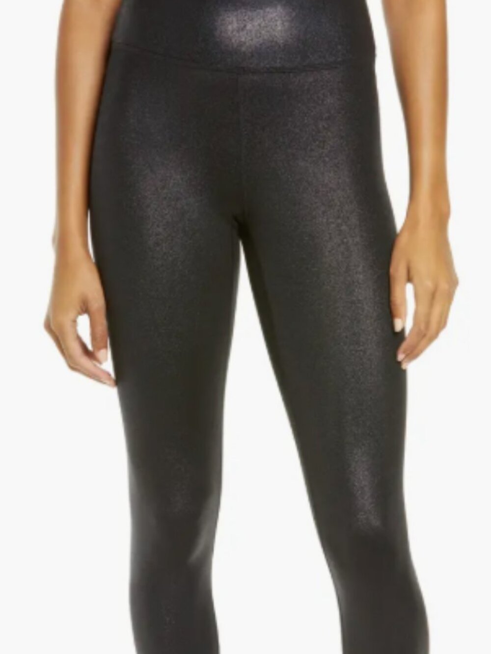Heroine Sport Marvel Shiny Black Leggings